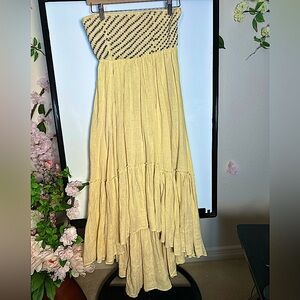 Beautiful Free People strapless layered dress size XS/S.